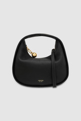Front product shot of the Oroton Clara Mini Bag in Black and Pebble leather for Women