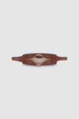 Internal product shot of the Oroton Cinder Mini Baguette in Barn Red and Smooth leather exterior for Women