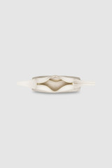 Internal product shot of the Oroton Cinder Mini Baguette in Antique Cream and Smooth leather exterior for Women