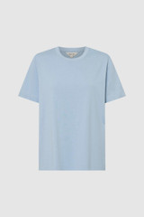 Front product shot of the  Maggie Classic Tee in Denim Blue and Made from 100% cotton for Men
